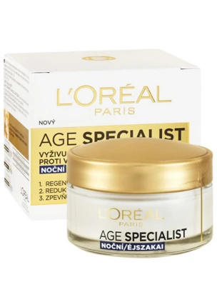 L'Oréal Paris - Nočný krém proti vráskam s multivitamíny Age Specialist 65+ 50 ml