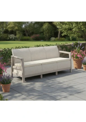 Pohovka SCANDI LINDI 3 | Pebble Grey / Soft beige